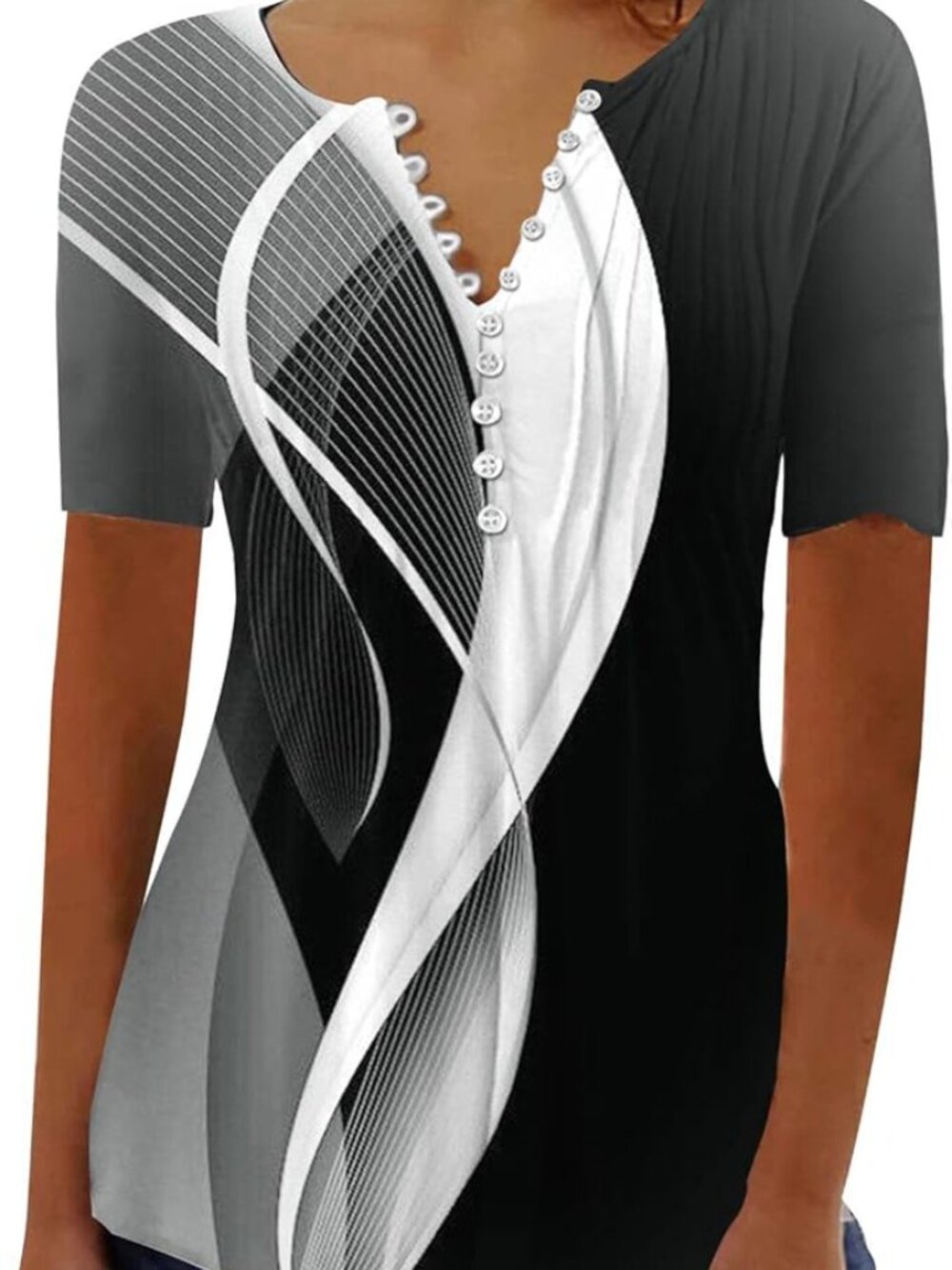 SMIDOW Summer Tunic Tops for Women, Size XXL